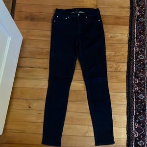 J crew dark wash skinny jeans
